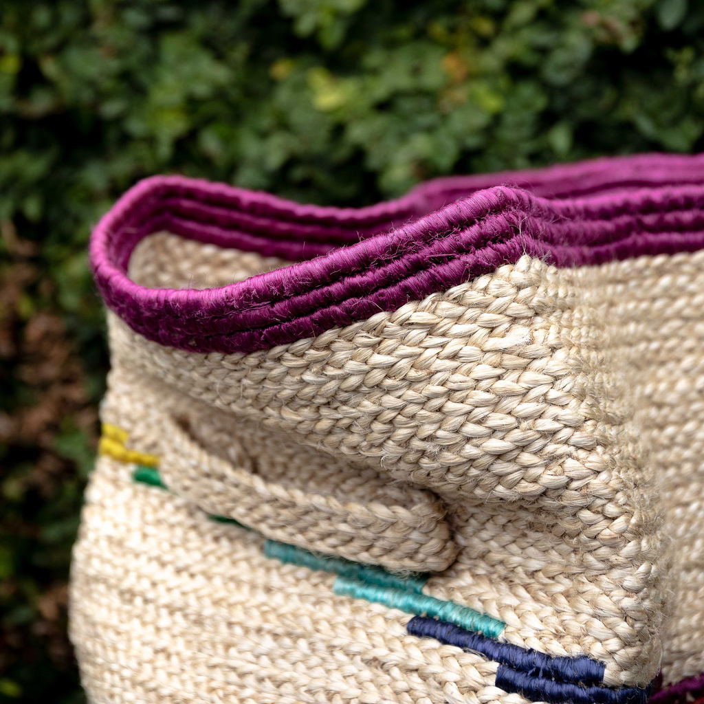 rajshahi basket - multitones / blonde jute